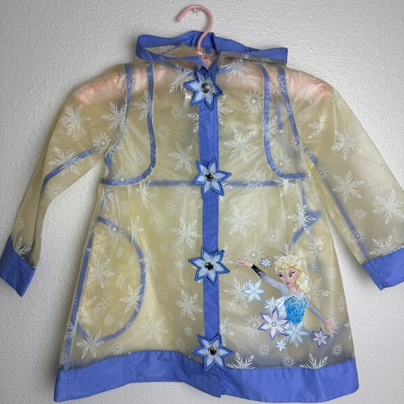 Disney Other - Disney Frozen Rain Coat  Hood Size 4